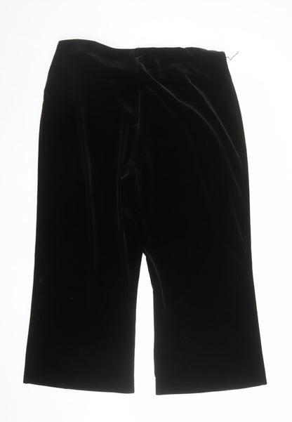 Womens UK Size 18 BM Regular Fit Dress Pants Black Trousers