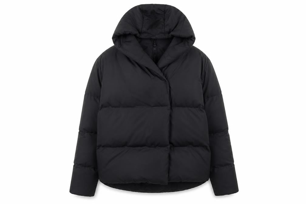 Womens UK Size 8 Threadbare Black Puffer Jacket
