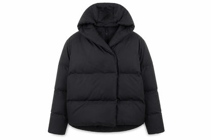 Womens UK Size 8 Threadbare Black Puffer Jacket