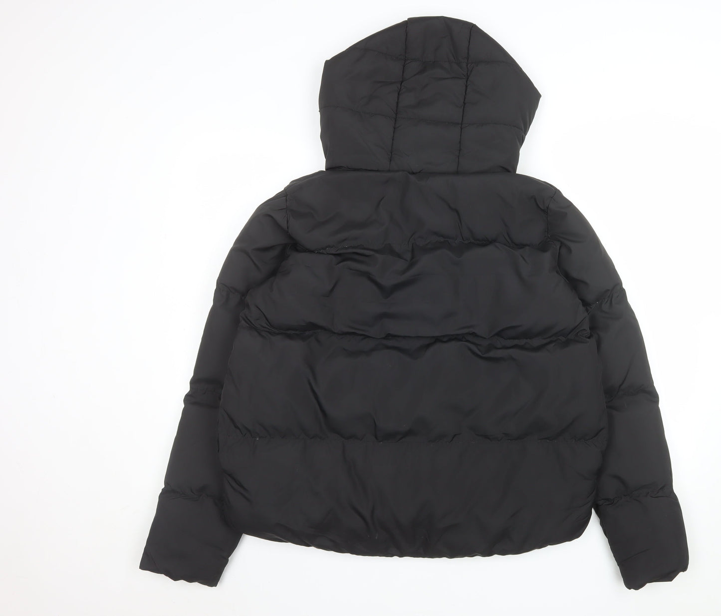 Womens UK Size 8 Threadbare Black Puffer Jacket