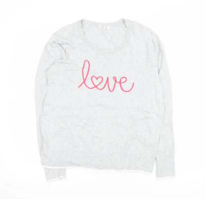 Womens UK Size S Gap Grey Pullover Jumper