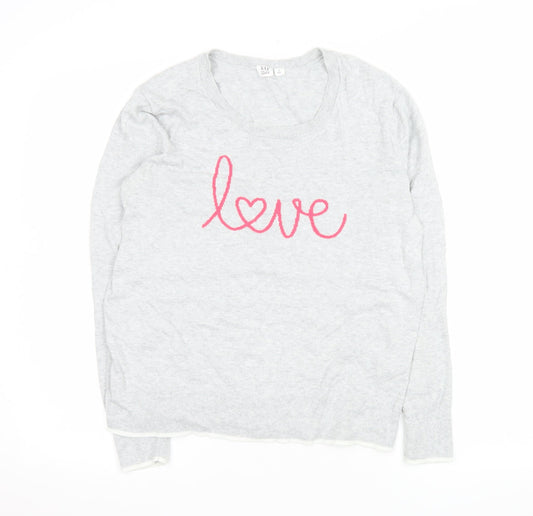 Womens UK Size S Gap Grey Pullover Jumper