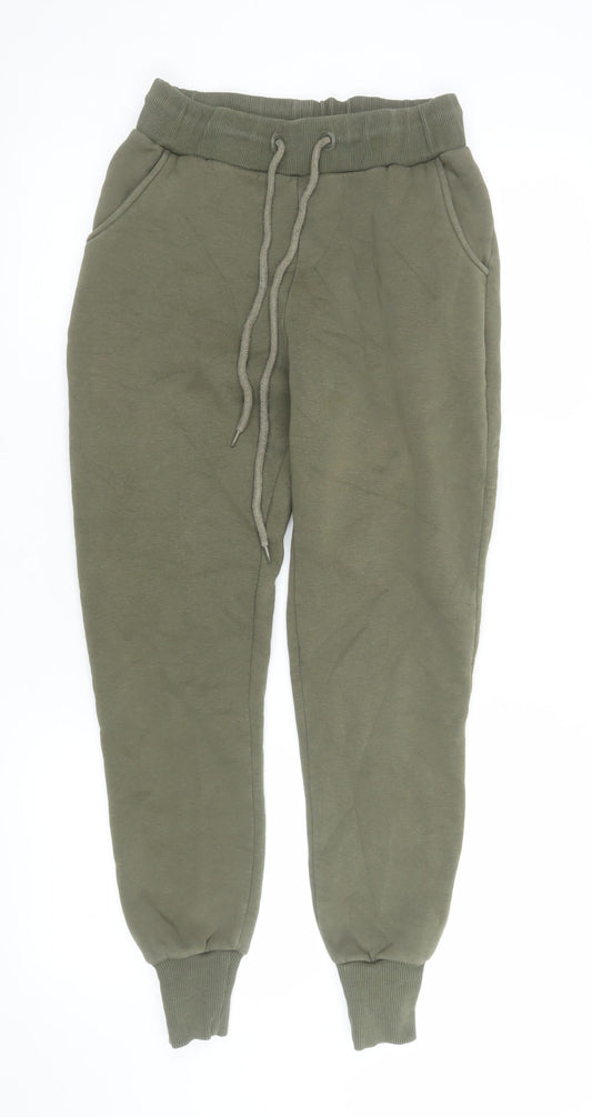 Mens UK Size S Glamify Regular Fit Jogger Green Trousers