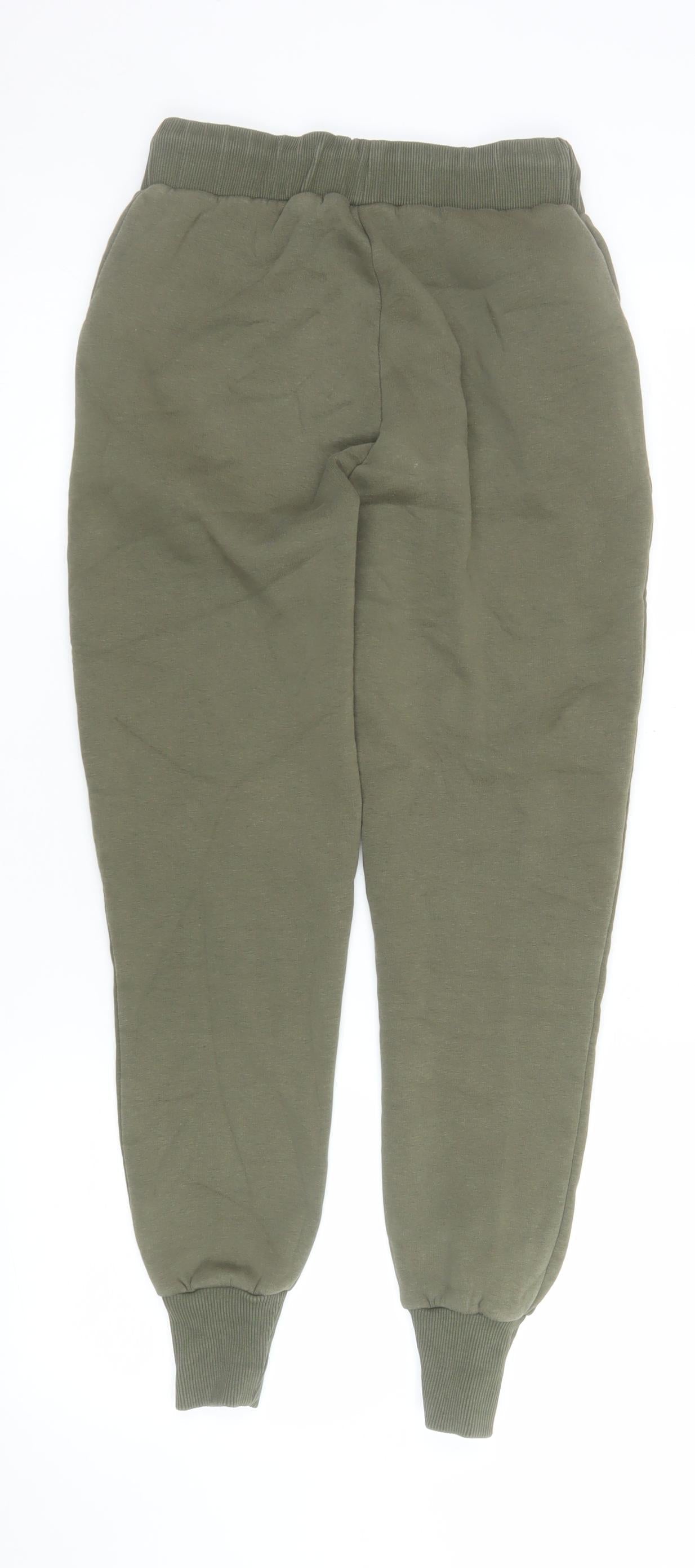 Mens UK Size S Glamify Regular Fit Jogger Green Trousers