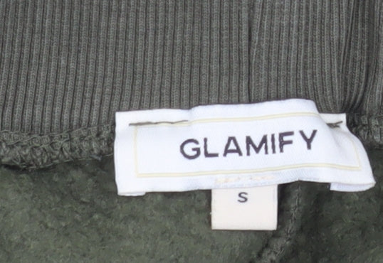 Mens UK Size S Glamify Regular Fit Jogger Green Trousers