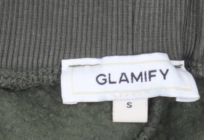 Mens UK Size S Glamify Regular Fit Jogger Green Trousers
