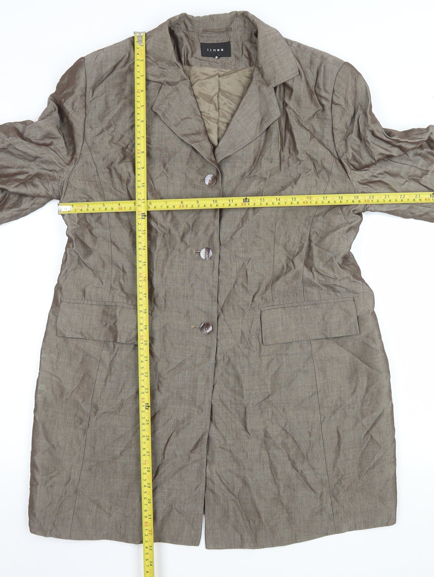 Womens UK Size 16 Linea Regular Beige Blazer