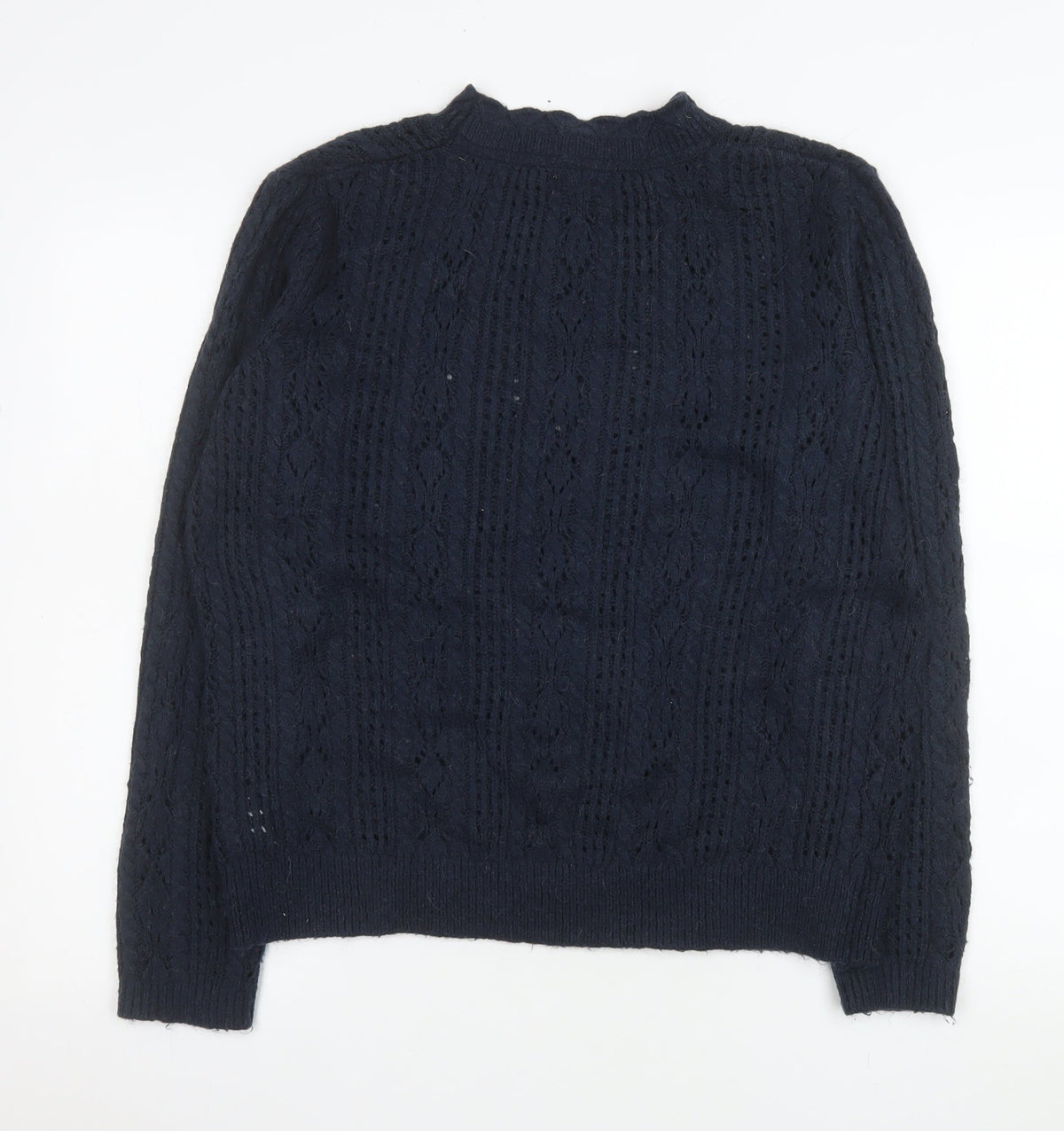 FatFace Women’s Blue Cable-Knit Pullover Jumper UK 10