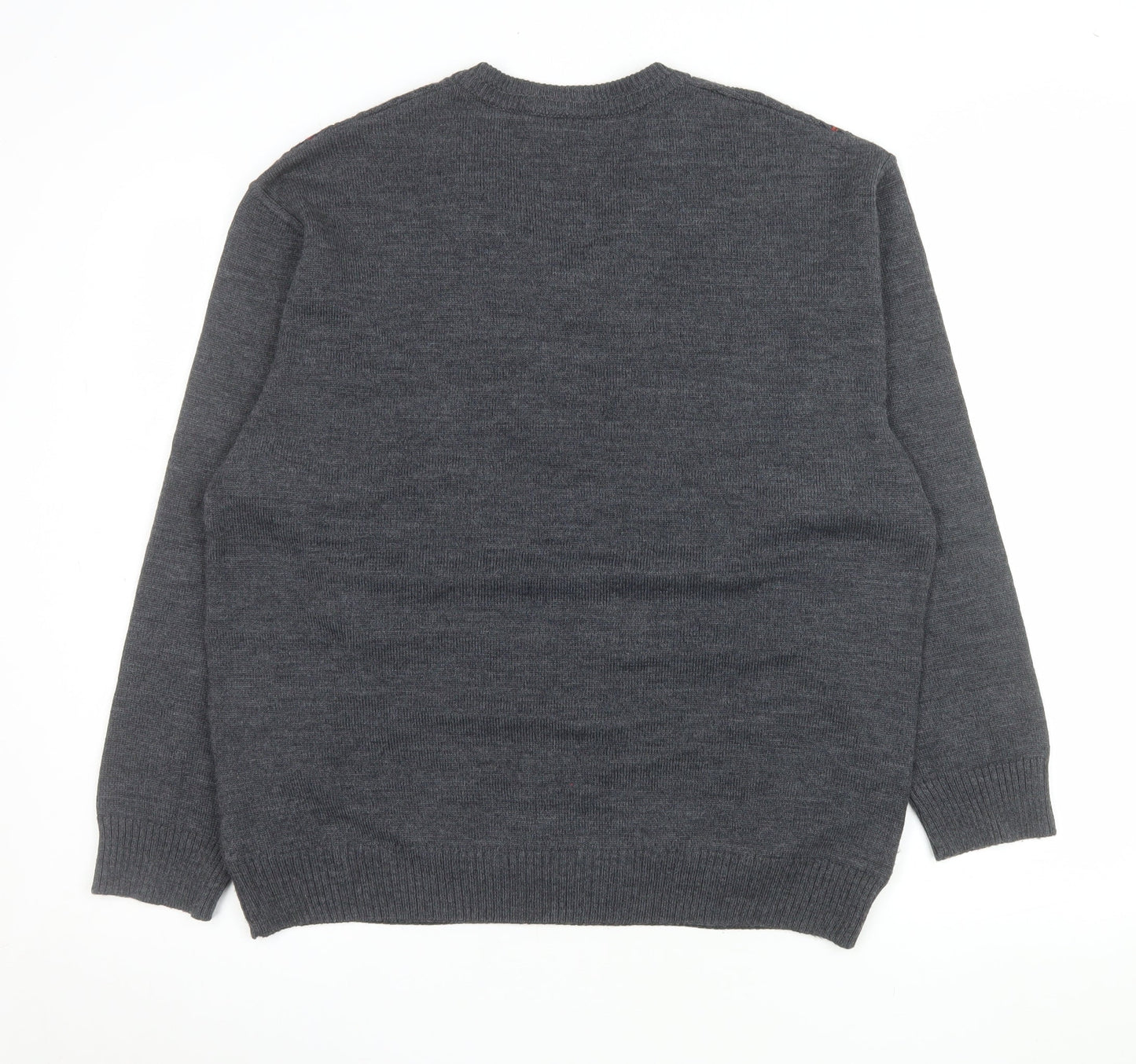 Mens UK Size L Peter Gribby Grey Pullover Jumper