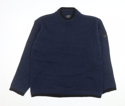 Mens UK Size L Scotch & Soda Blue Pullover Jumper