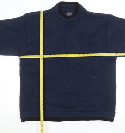 Mens UK Size L Scotch & Soda Blue Pullover Jumper