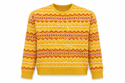 Womens UK Size XS Wednesday's Girl Yellow Pullover Jumper