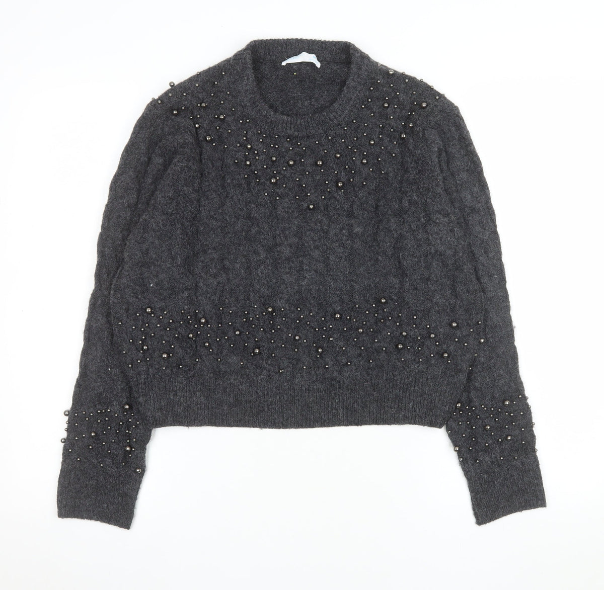 Womens UK Size M Primark Grey Pullover Jumper