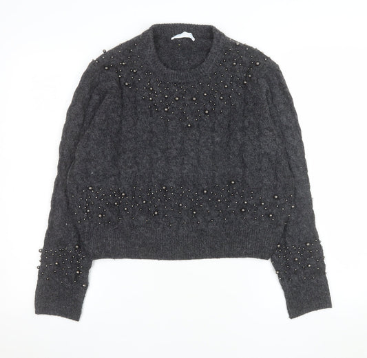 Womens UK Size M Primark Grey Pullover Jumper