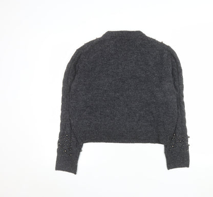 Womens UK Size M Primark Grey Pullover Jumper