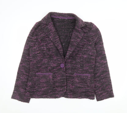 Womens UK Size 16 Marks and Spencer Regular Purple Suit Jacket