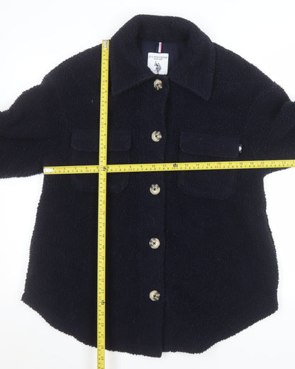 U.S. Polo Assn. Women's Navy Blue Fleece Jacket XS