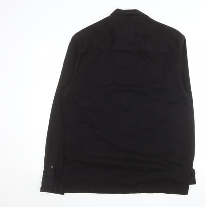 Mens UK Size XL Bershka Black Basic Jacket
