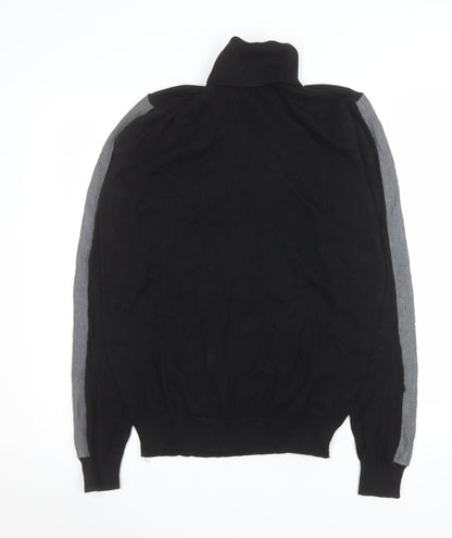 Mens UK Size M Brave Soul Black Pullover Jumper