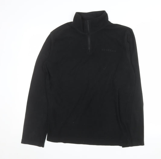 Mens UK Size M McKenzie Black Pullover Sweatshirt