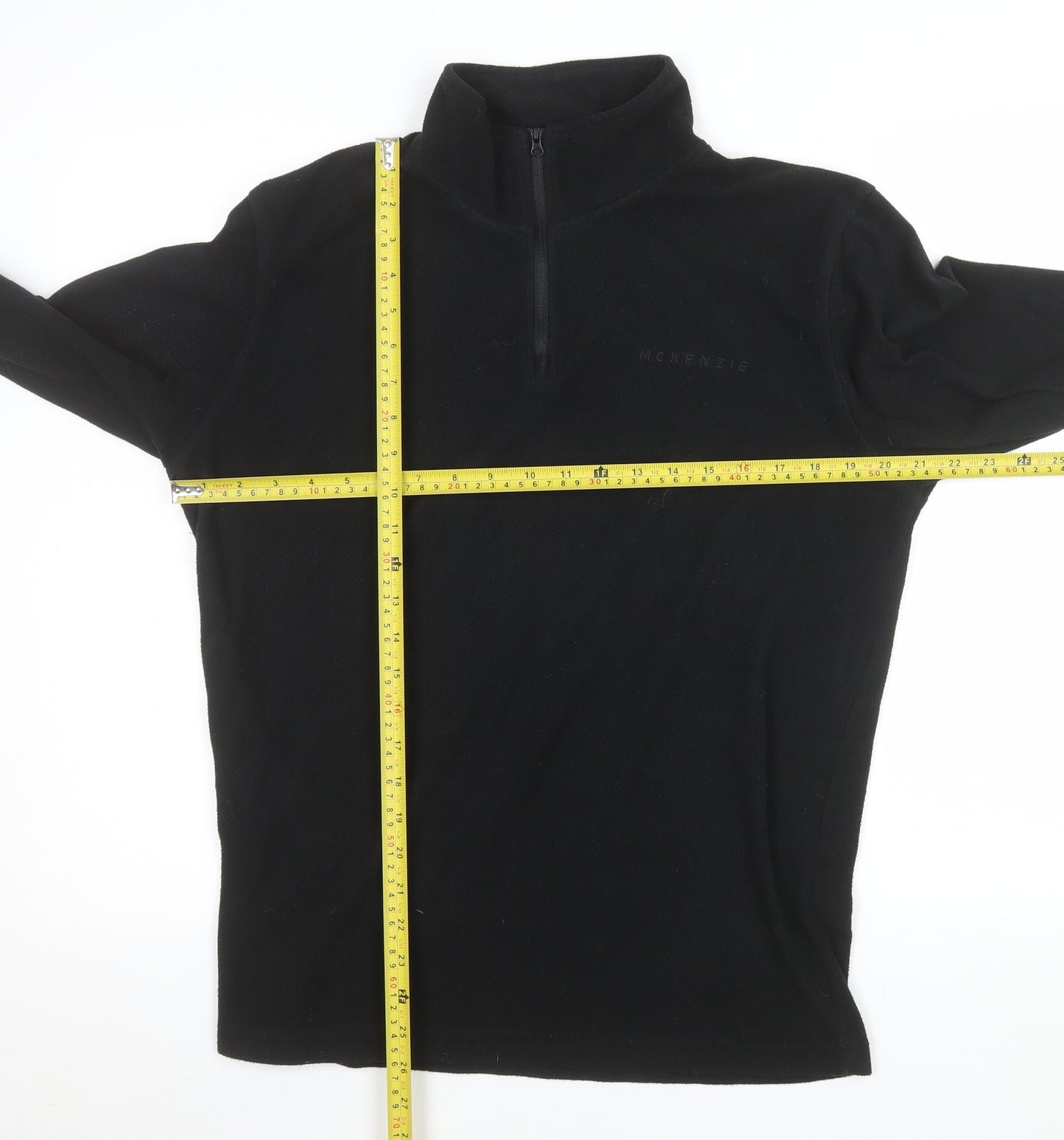 Mens UK Size M McKenzie Black Pullover Sweatshirt