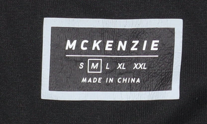 Mens UK Size M McKenzie Black Pullover Sweatshirt