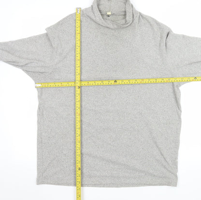 Mens UK Size L Uniqlo Grey Pullover Sweatshirt