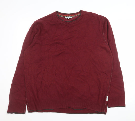 Mens UK Size XL Fat Face Red Pullover Jumper