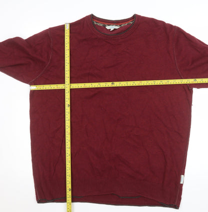 Mens UK Size XL Fat Face Red Pullover Jumper