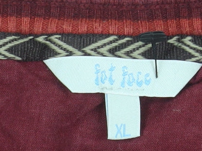 Mens UK Size XL Fat Face Red Pullover Jumper