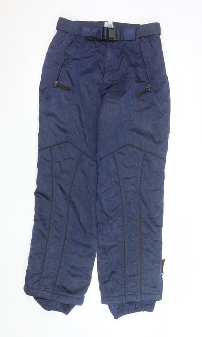 Womens UK Size S Rodeo Regular Fit Snow Pants Blue Trousers