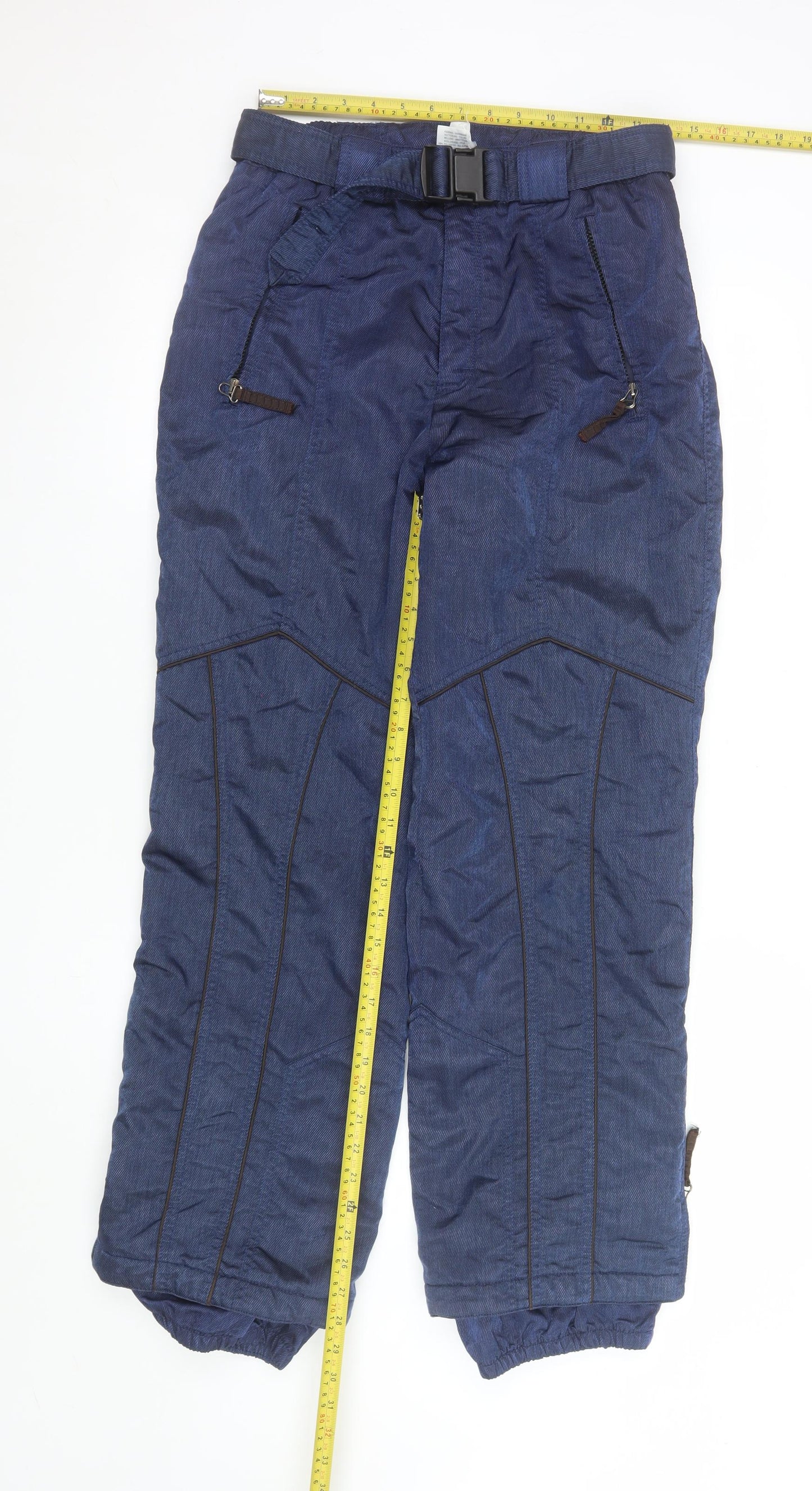 Womens UK Size S Rodeo Regular Fit Snow Pants Blue Trousers