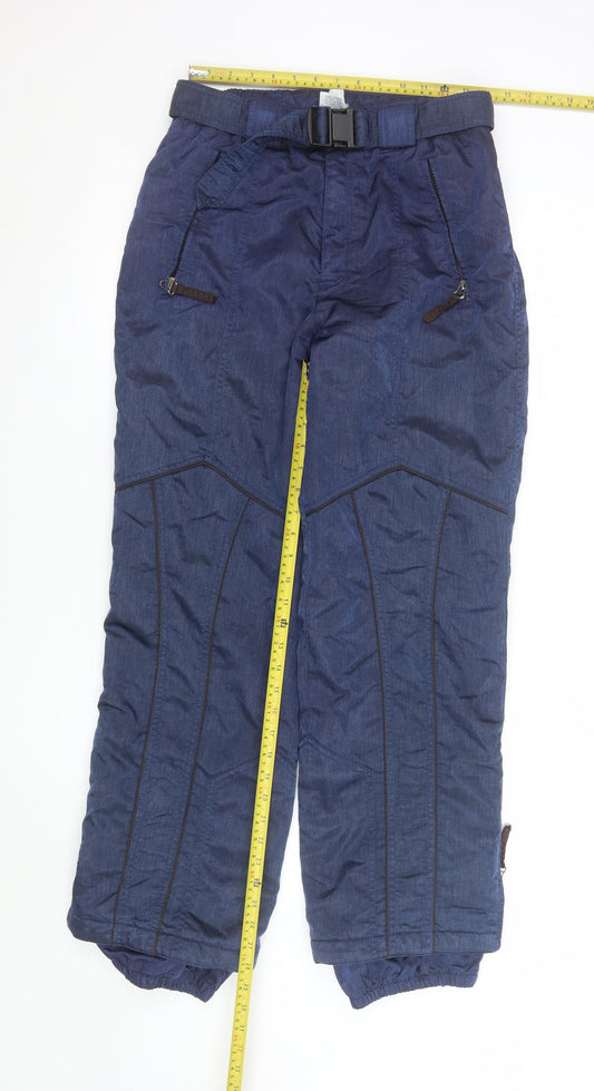 Womens UK Size S Rodeo Regular Fit Snow Pants Blue Trousers