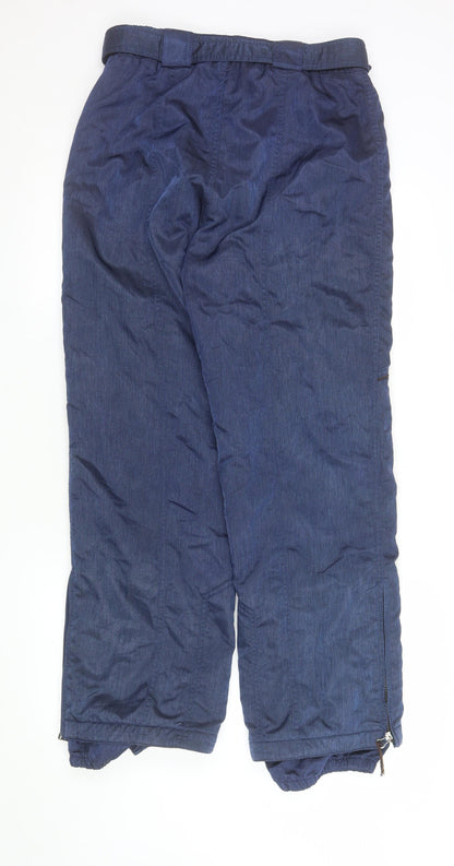 Womens UK Size S Rodeo Regular Fit Snow Pants Blue Trousers