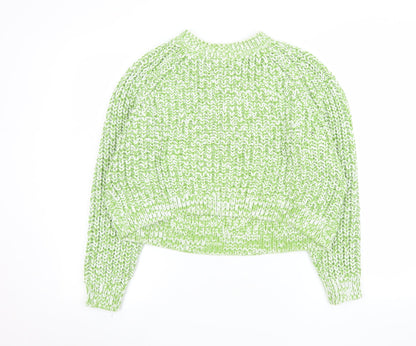 Womens UK Size S Monki Green Pullover Jumper