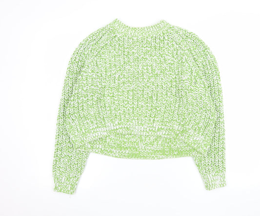 Womens UK Size S Monki Green Pullover Jumper