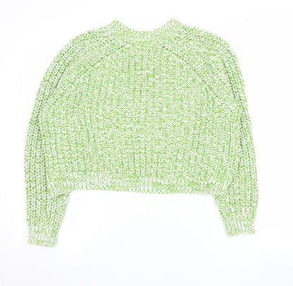 Womens UK Size S Monki Green Pullover Jumper