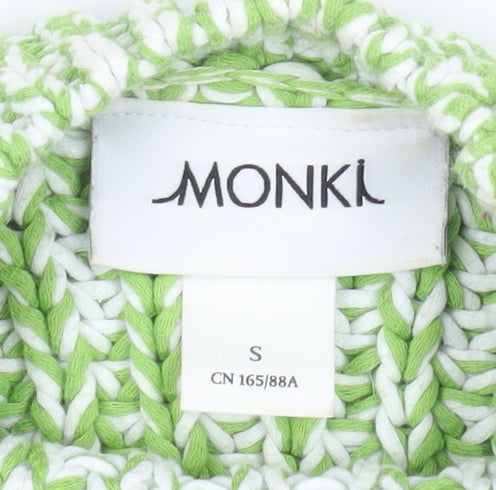 Womens UK Size S Monki Green Pullover Jumper
