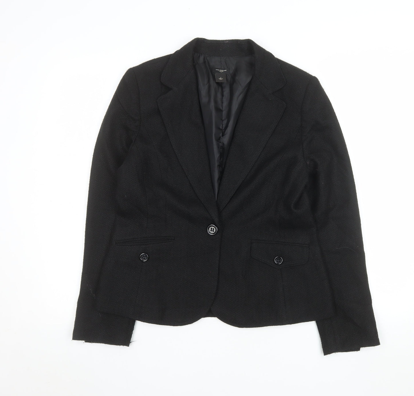 Womens UK Size 8 Ann Taylor Regular Black Blazer