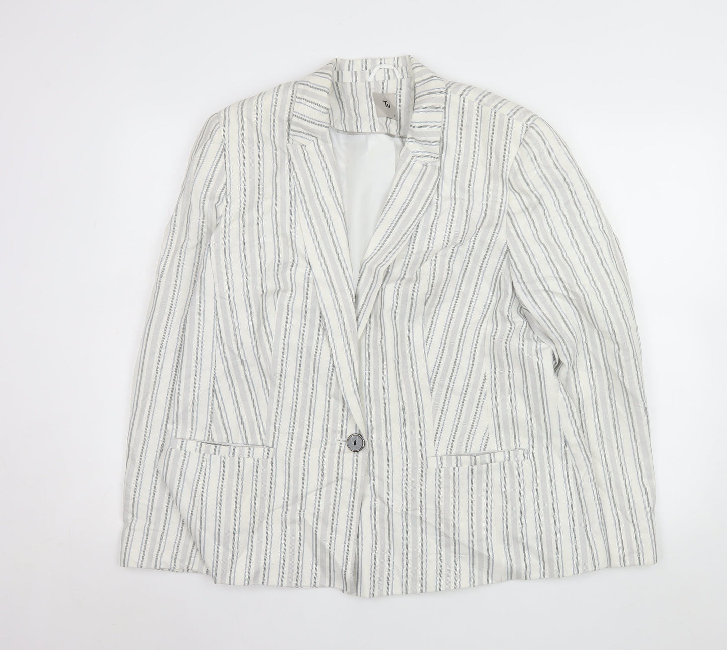 Womens UK Size 18 TU Regular White Blazer