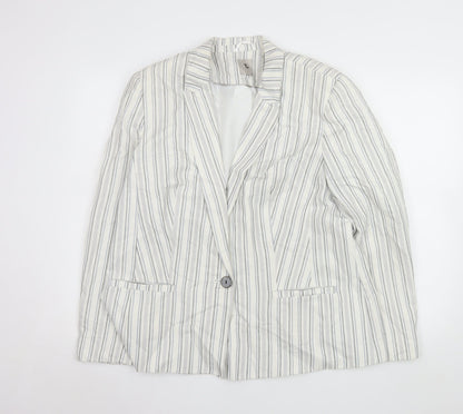 Womens UK Size 18 TU Regular White Blazer