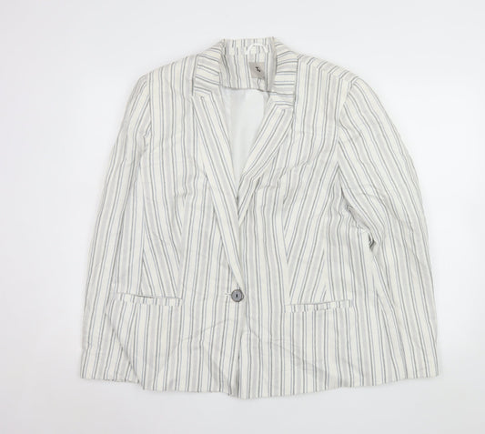 Womens UK Size 18 TU Regular White Blazer