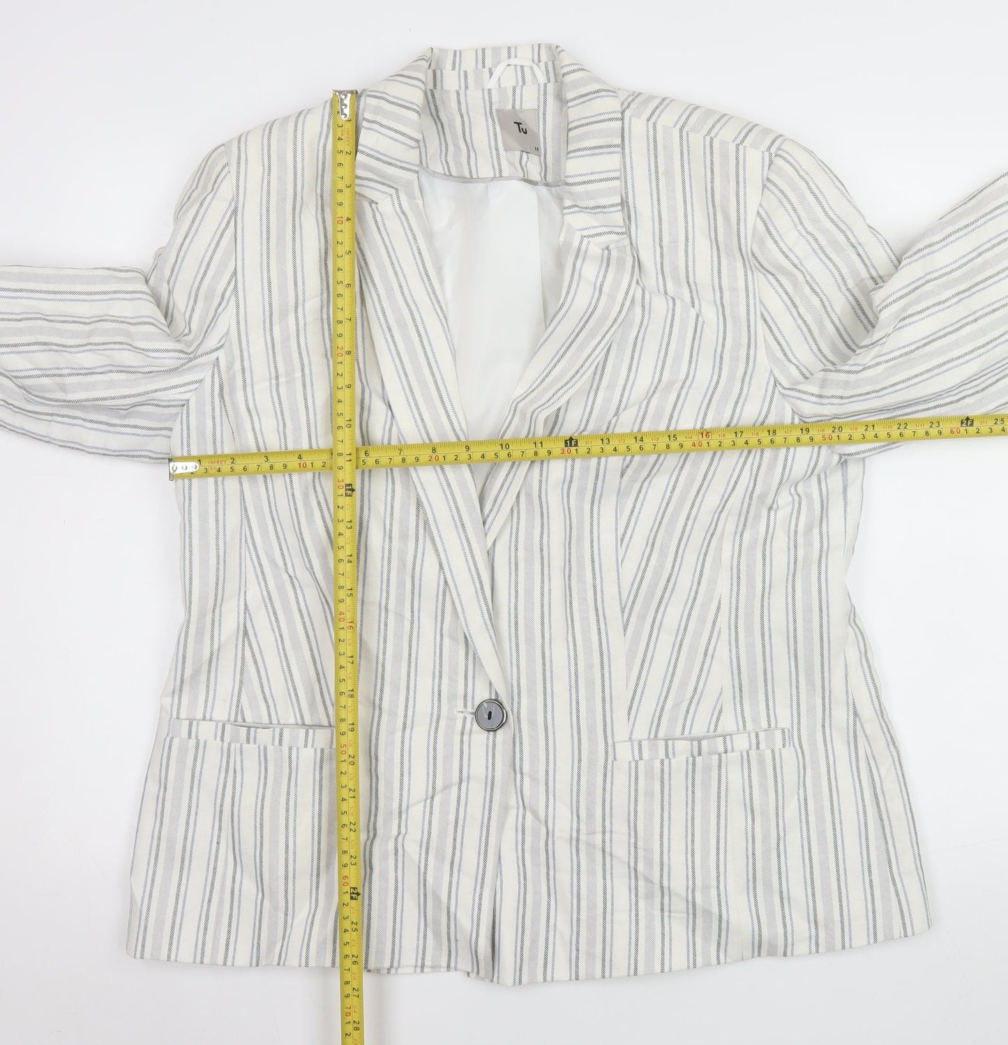 Womens UK Size 18 TU Regular White Blazer