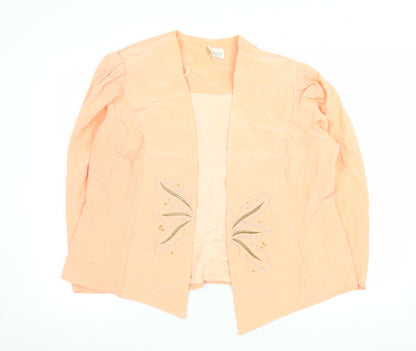 Desiree New York Womens Peach Size 16 Tailored Open Front Blazer