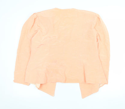 Desiree New York Womens Peach Size 16 Tailored Open Front Blazer
