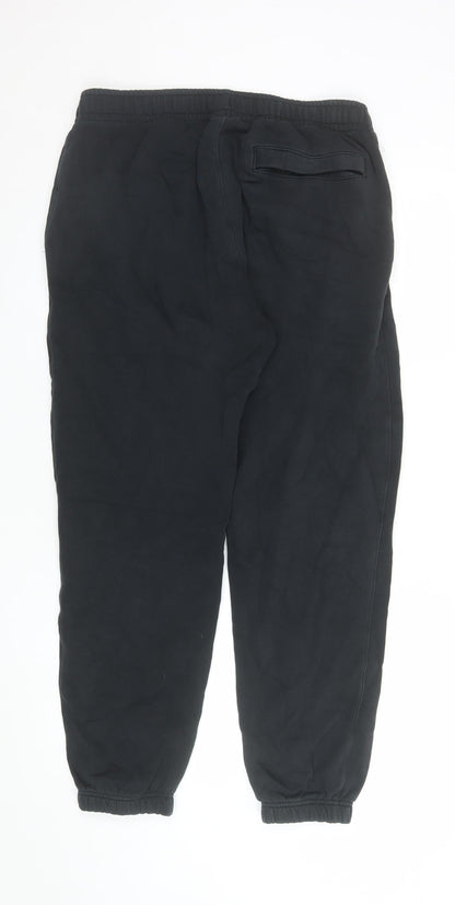 Mens UK Size M Nike Regular Fit Jogger Black Trousers