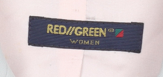 Womens UK Size 8 Red/Green Regular Grey Blazer