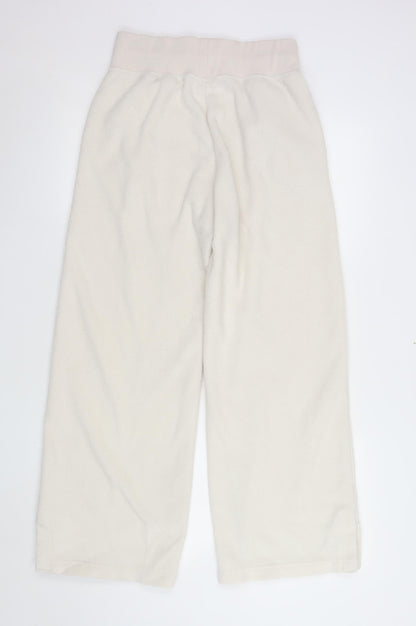 Womens UK Size S Nike Relaxed Fit Sweatpants Beige Trousers