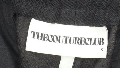 Womens UK Size S The Couture Club Relaxed Fit Cargo Black Trousers