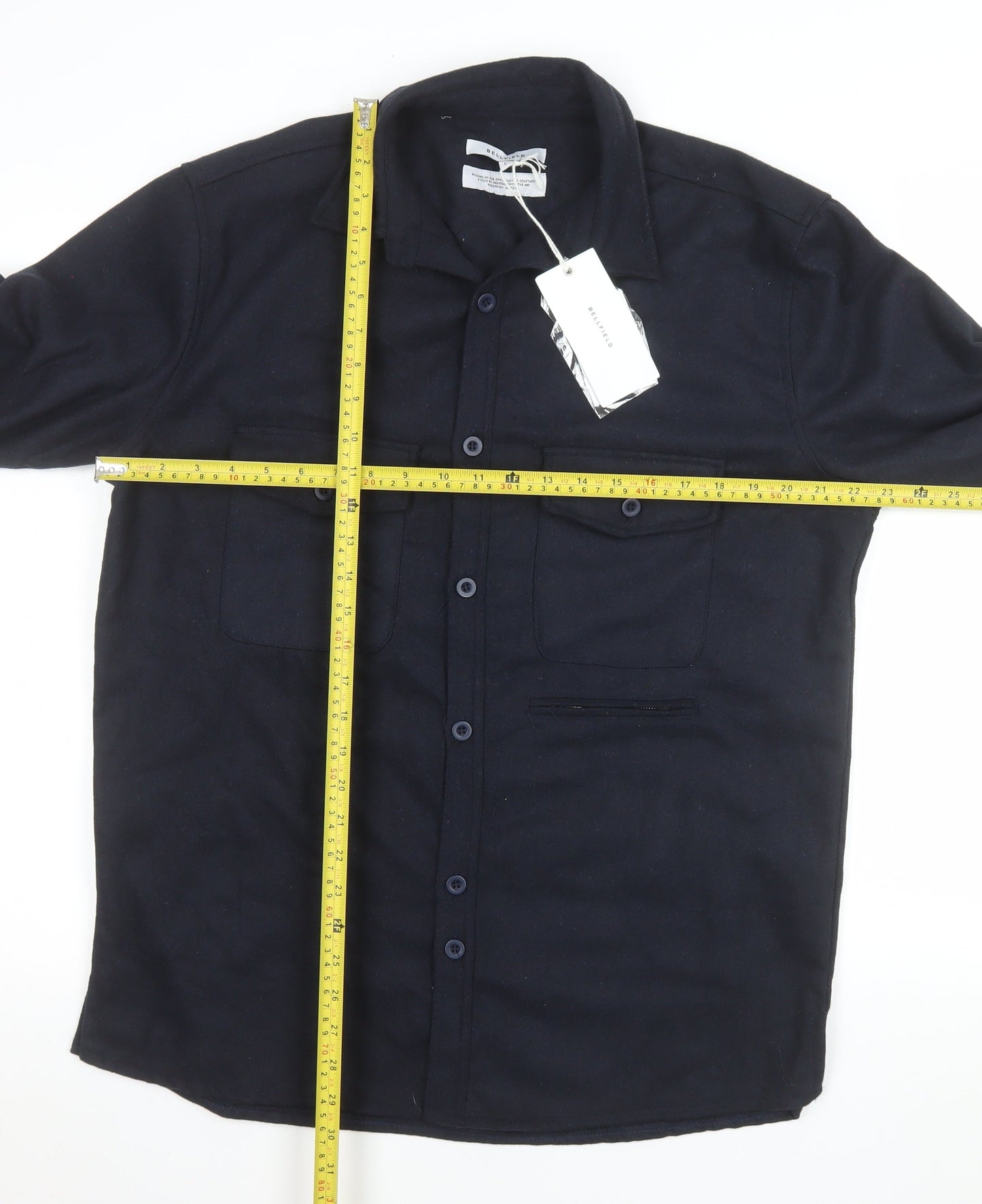 Mens UK Size L Bellfield Blue Basic Jacket